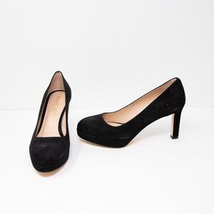 NEW Stuart Weitzman Larsa Suede Leather Platform Round Toe High Heels Shoes 9